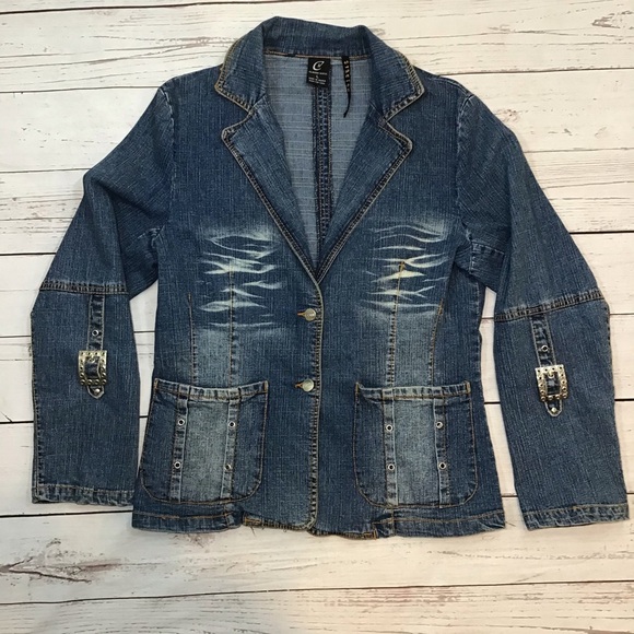 Vintage Claudio Nucci Stretch Denim Jacket - Picture 2 of 11